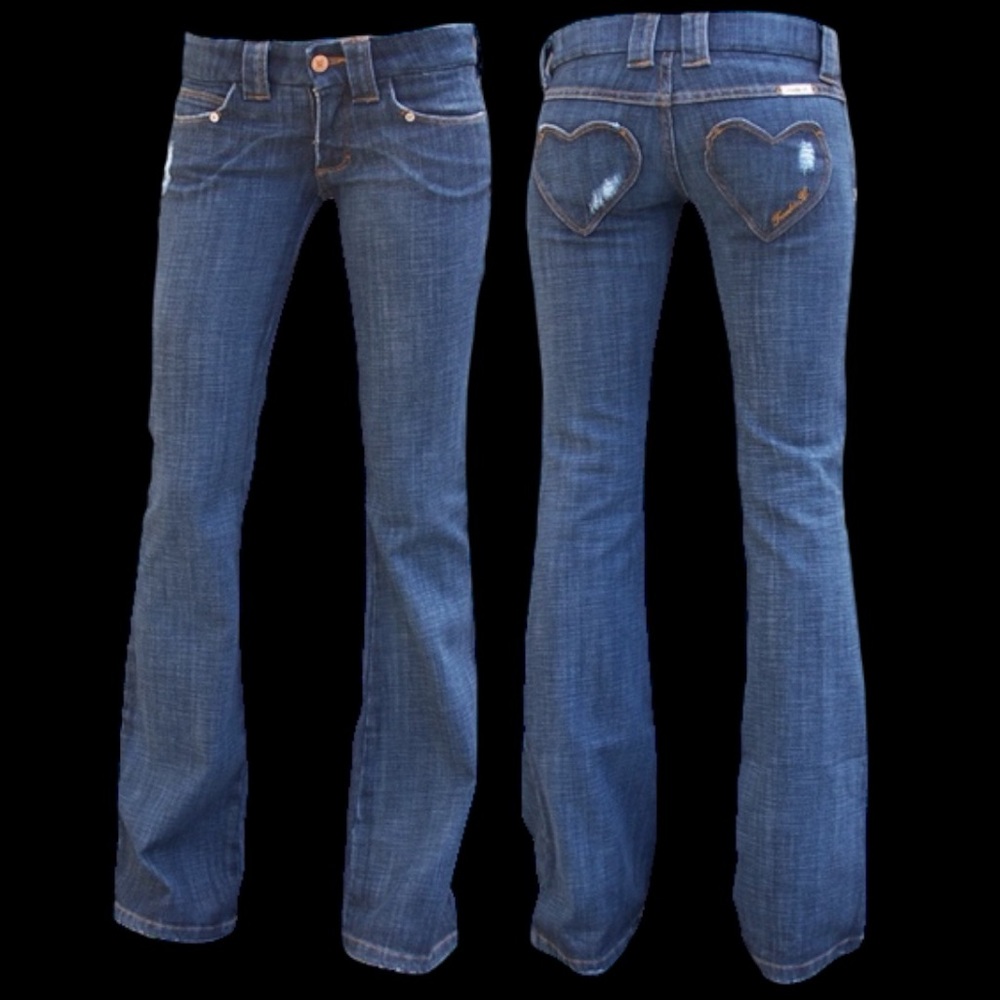 Heart pocket jeans